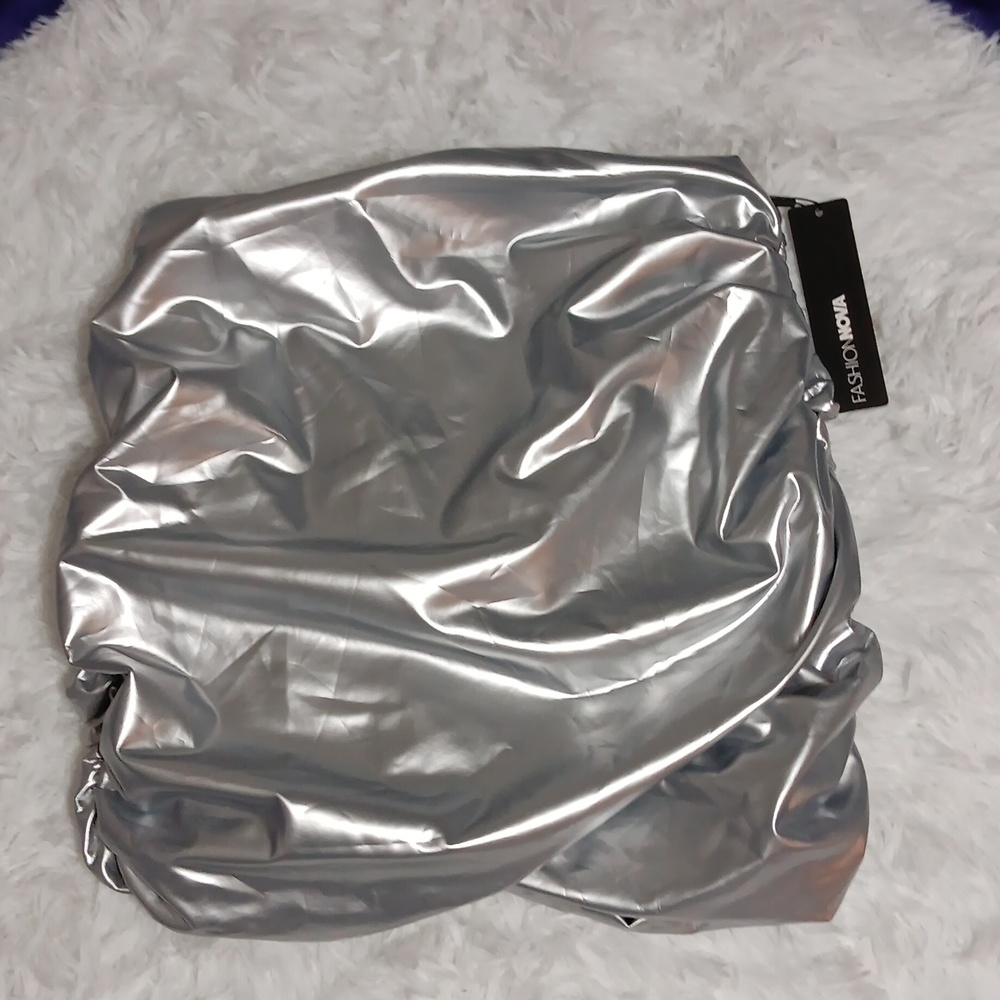 Ladies Faux Leather Mini Skirt Size Large